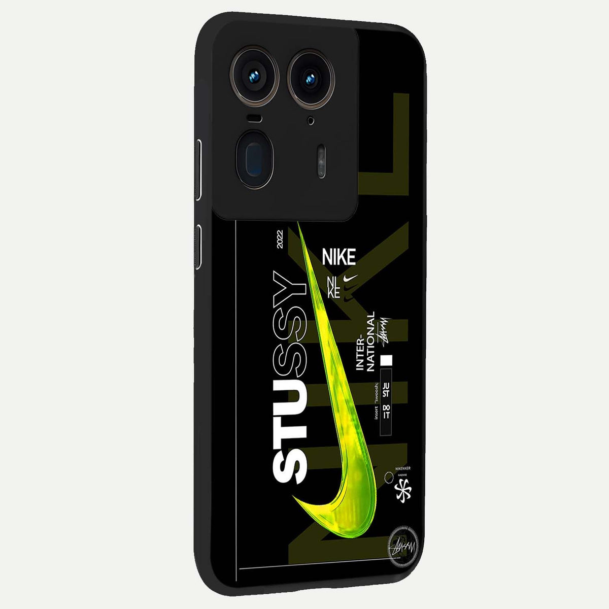  Neon Street Edition back cover For Moto Edge 50 Ultra slim fit glass case with vibrant aesthetic design