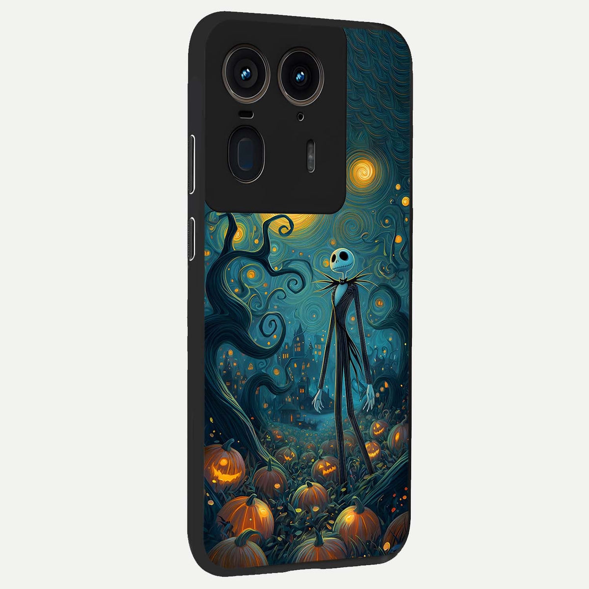  Pumpkin Moonlight Tale back cover For Moto Edge 50 Ultra slim fit glass case with vibrant aesthetic design