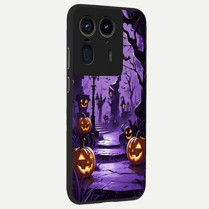  Pumpkin Patch Halloween back cover For Moto Edge 50 Ultra slim fit glass case with vibrant aesthetic design