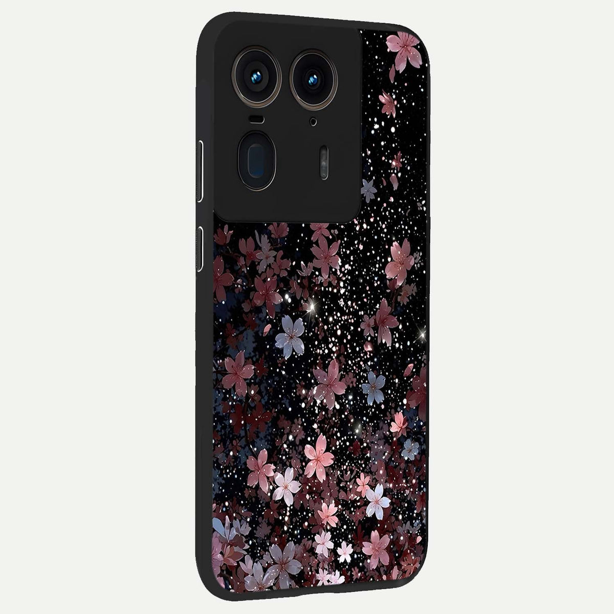  Starlit Flower Dreams back cover For Moto Edge 50 Ultra slim fit glass case with vibrant aesthetic design