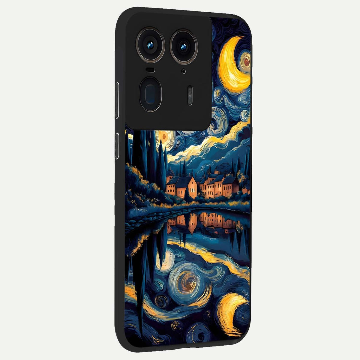  Starry Sky Serenity back cover For Moto Edge 50 Ultra slim fit glass case with vibrant aesthetic design