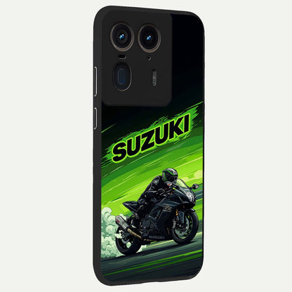  Suzuki Speed Beast back cover For Moto Edge 50 Ultra slim fit glass case with vibrant aesthetic design