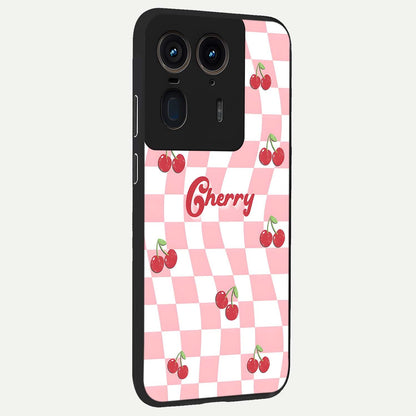  Sweet Cherry Vibes back cover For Moto Edge 50 Ultra slim fit glass case with vibrant aesthetic design