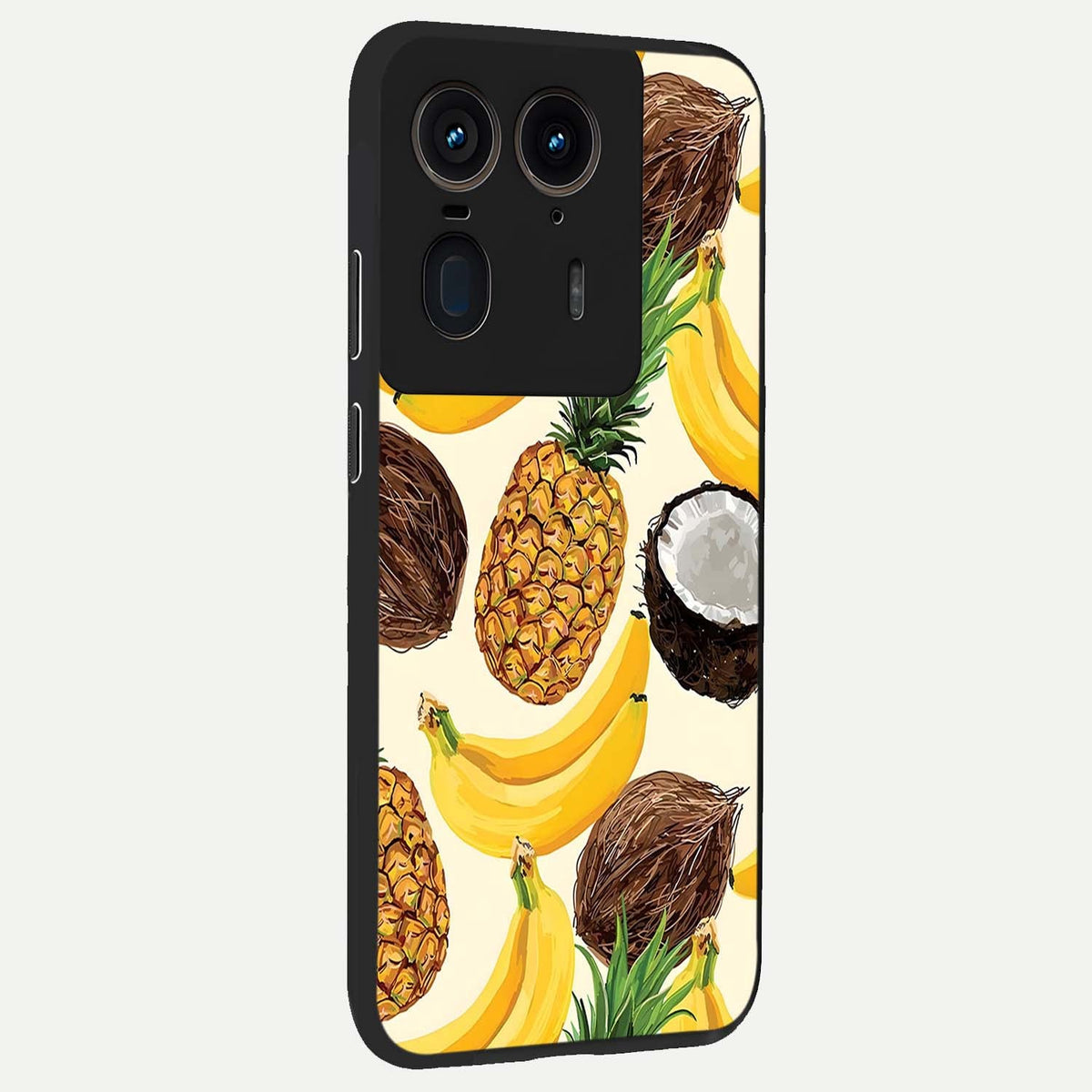  Tropical Fruit Mood back cover For Moto Edge 50 Ultra slim fit glass case with vibrant aesthetic design