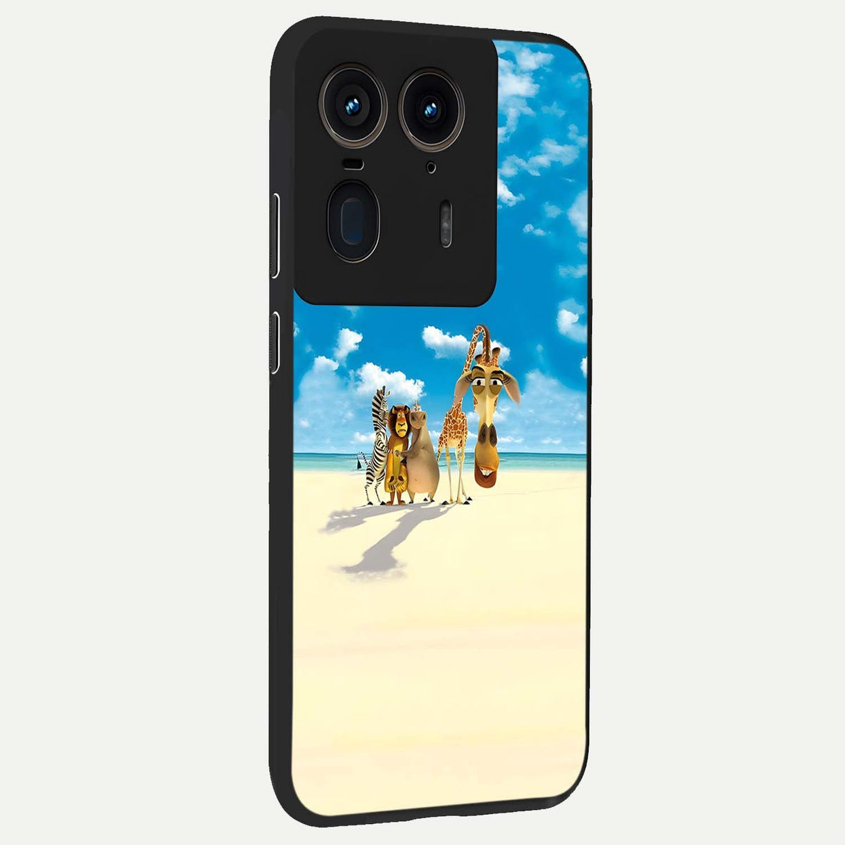  Tropical Fun Squad back cover For Moto Edge 50 Ultra slim fit glass case with vibrant aesthetic design
