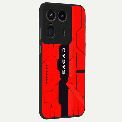  Voltage Rise CYBERPUNK Custom Name back cover For Moto Edge 50 Ultra slim fit personalized glass case with bold cyberpunk design