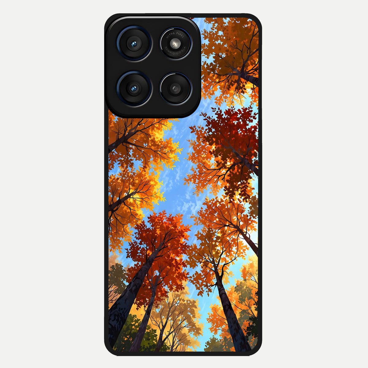  Autumn Sky Rise Glass Case For Moto Edge 60 back cover – full design glossy printed glass finish