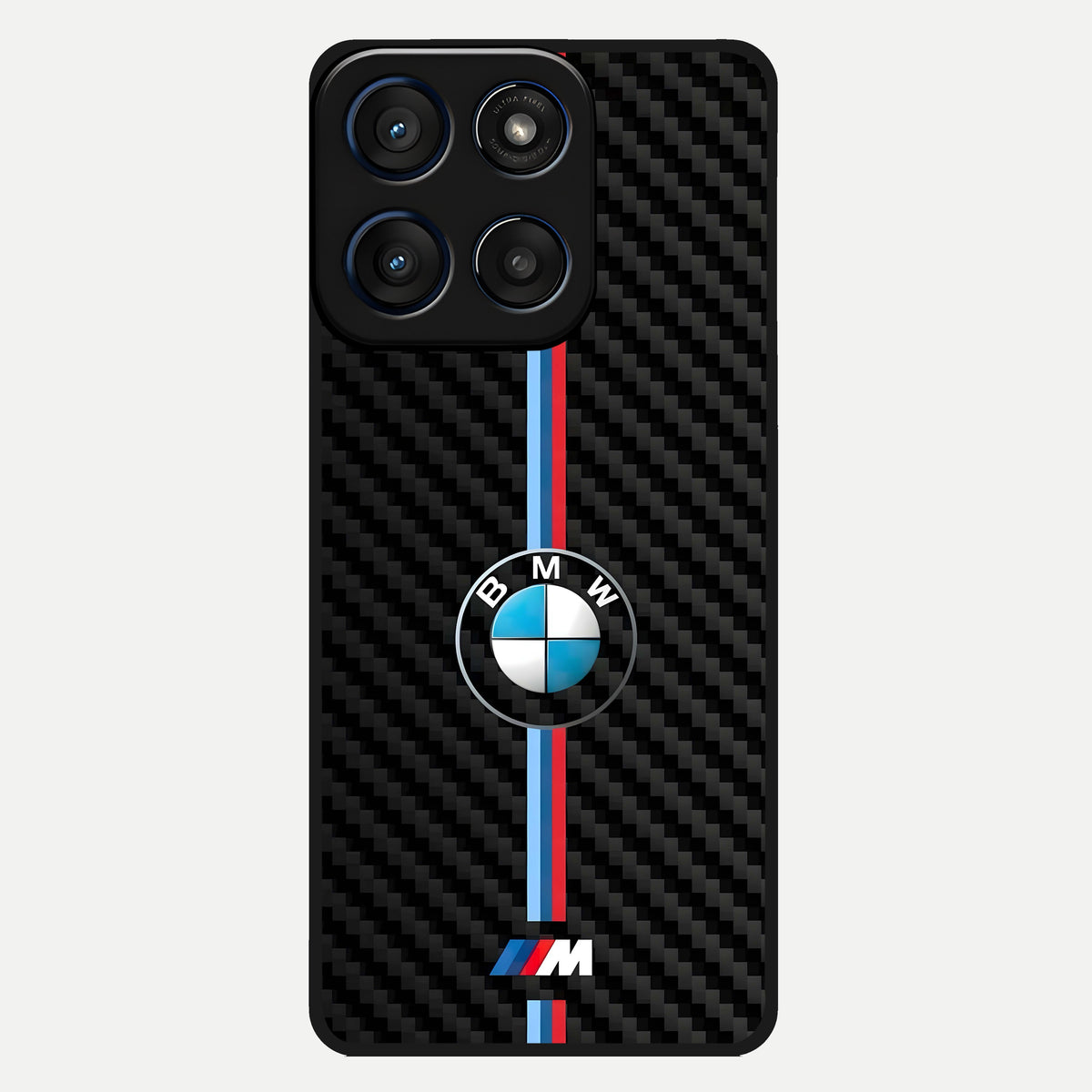  BMW Pattern Glass Case For Moto Edge 60 back cover – full design glossy printed glass finish