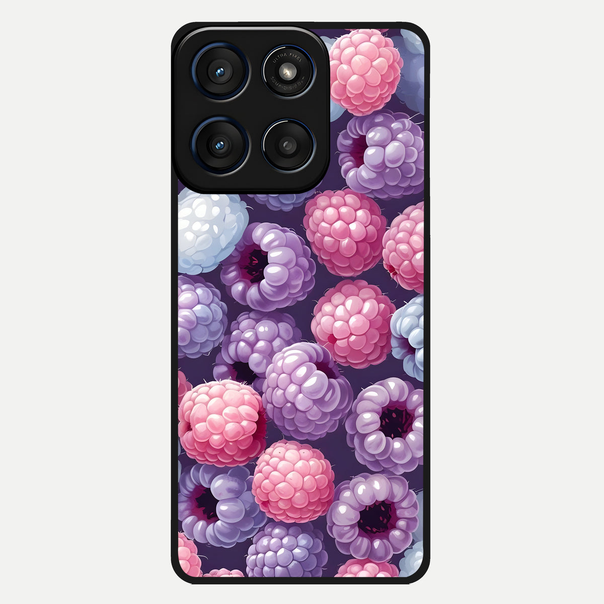  Berry Candy Pop Glass Case For Moto Edge 60 back cover – full design glossy printed glass finish