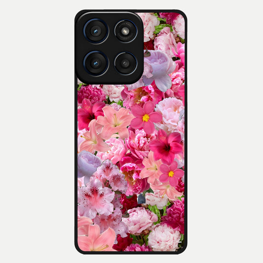  Bloom Crush Fantasy Glass Case For Moto Edge 60 back cover – full design glossy printed glass finish