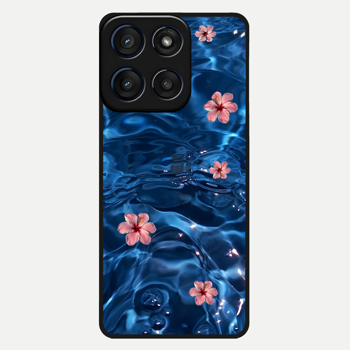  Bloom Thread Art Glass Case For Moto Edge 60 back cover – full design glossy printed glass finish