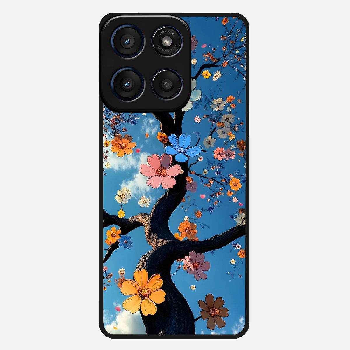  Blossom Dream Sky Glass Case For Moto Edge 60 back cover – full design glossy printed glass finish