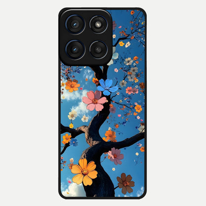  Blossom Dream Sky Glass Case For Moto Edge 60 back cover – full design glossy printed glass finish