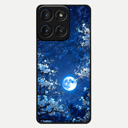  Blossom Moonlight Sky Glass Case For Moto Edge 60 back cover – full design glossy printed glass finish