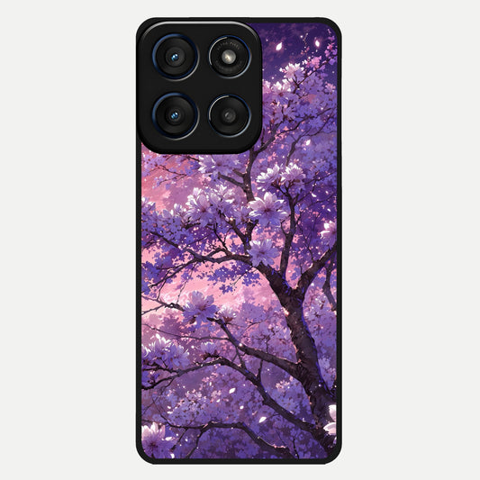 Blossom Tree Glass Case For Moto Edge 60 back cover – full design glossy printed glass finish