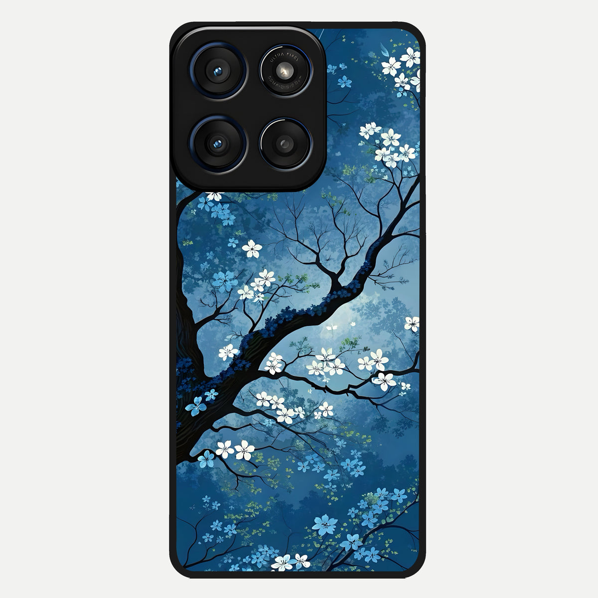  Blue Tree Serenity Glass Case For Moto Edge 60 back cover – full design glossy printed glass finish
