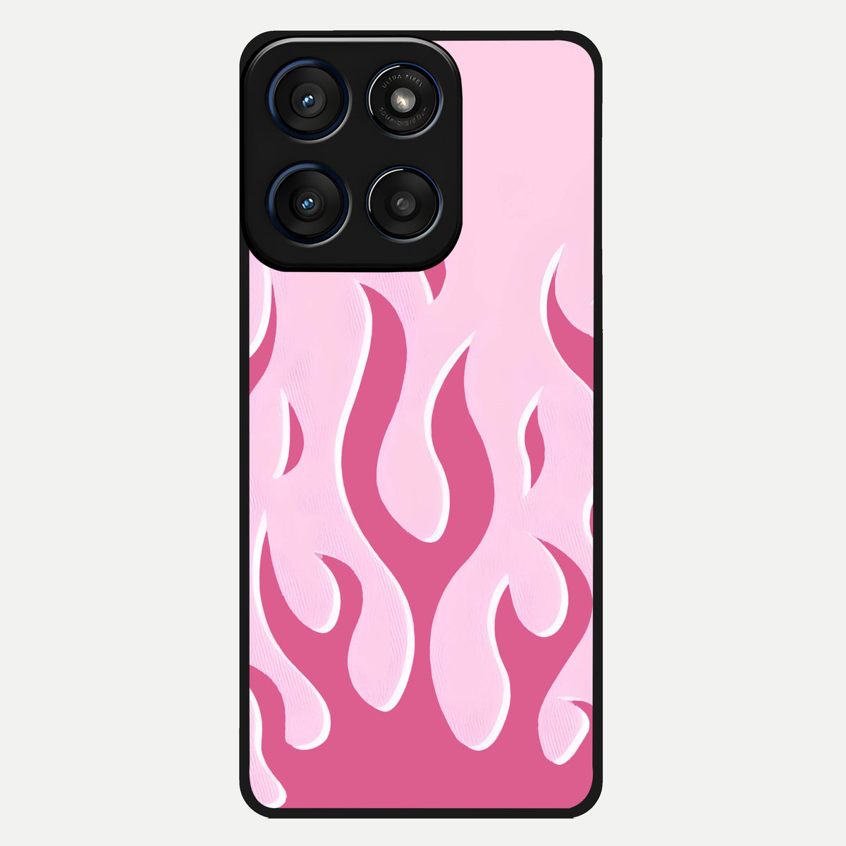  Blush Flame Energy Glass Case For Moto Edge 60 back cover – full design glossy printed glass finish