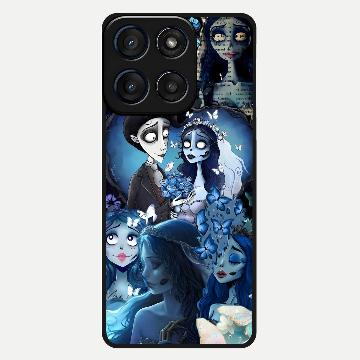 Butterfly Ghost Soul Glass Case For Moto Edge 60 back cover – full design glossy printed glass finish