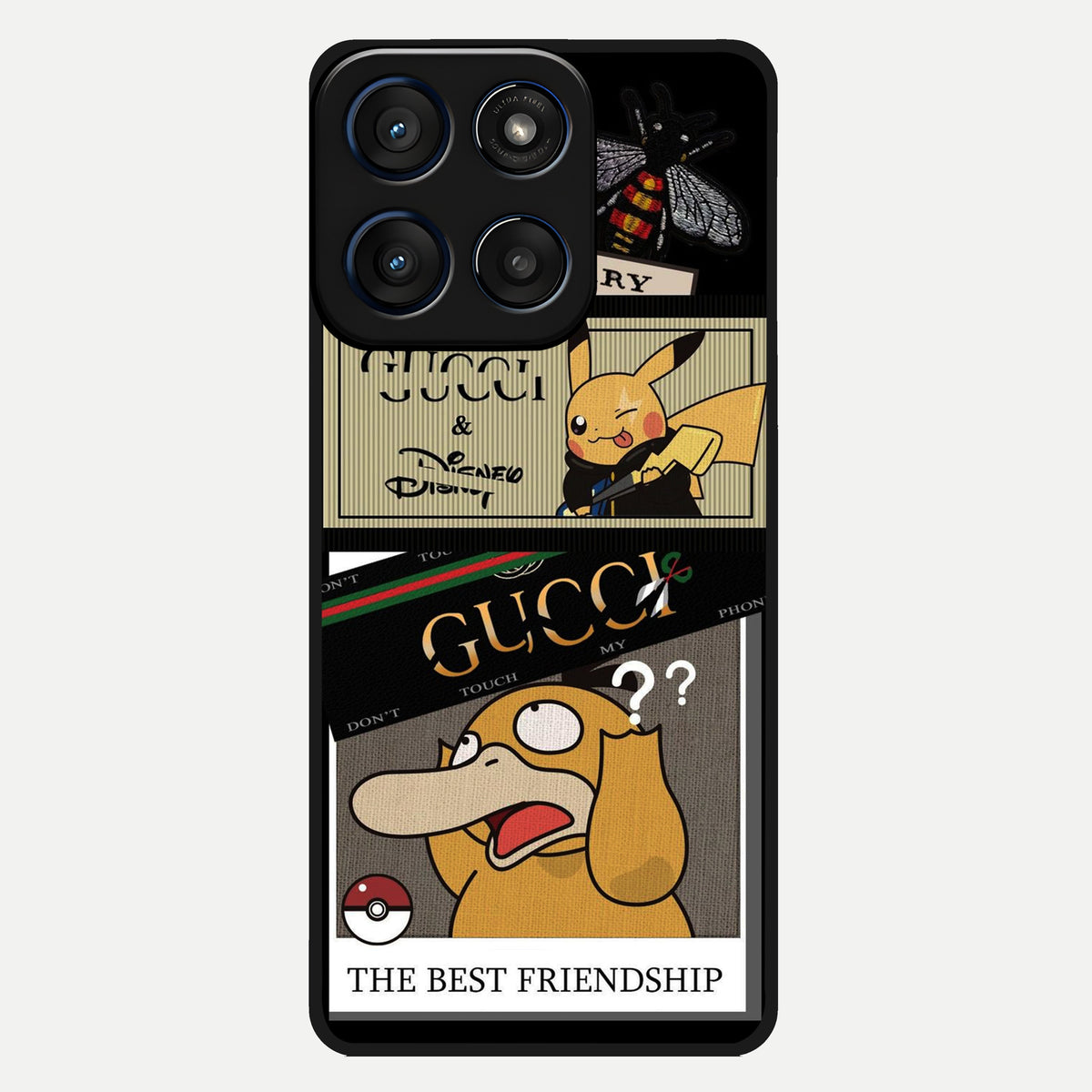  Cartoon Brand Play Mashup Glass Case For Moto Edge 60 back cover – full design glossy printed glass finish