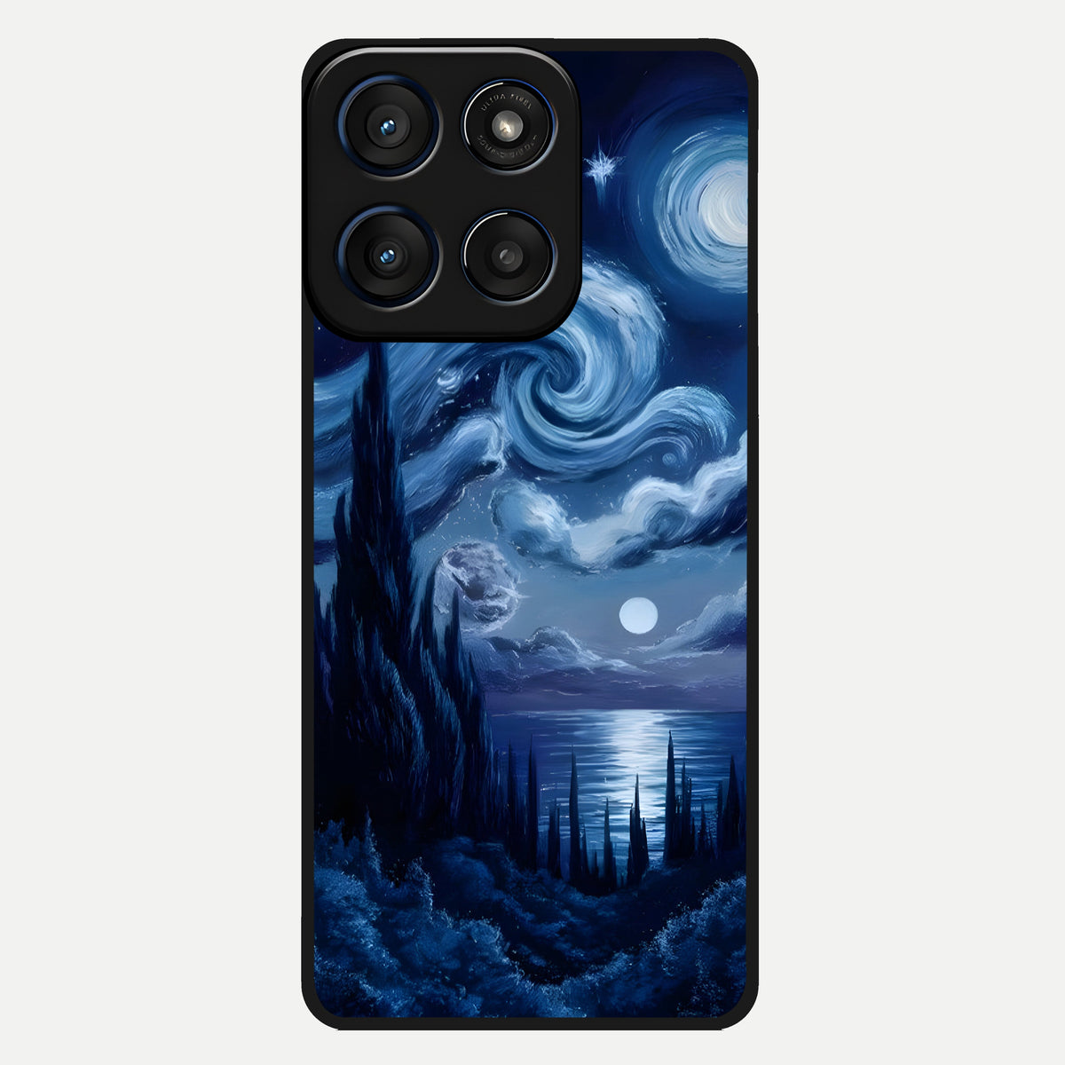  Celestial Dream Van Gogh Glass Case For Moto Edge 60 back cover – full design glossy printed glass finish