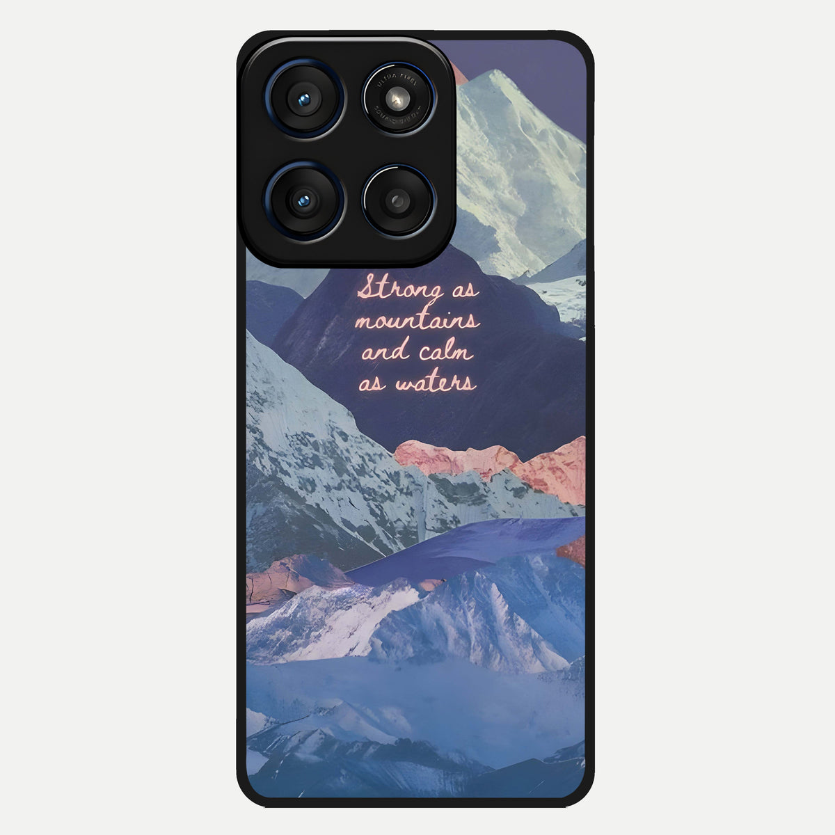  Celestial Mountain Calm Glass Case For Moto Edge 60 back cover – full design glossy printed glass finish