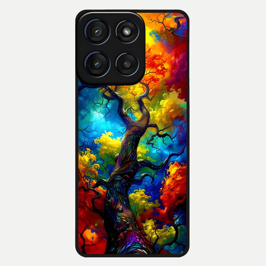  Colorful Soda Bottles Glass Case For Moto Edge 60 back cover – full design glossy printed glass finish