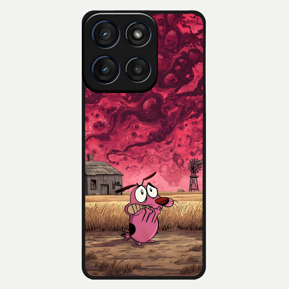  Courage Under Sky Glass Case For Moto Edge 60 back cover – full design glossy printed glass finish