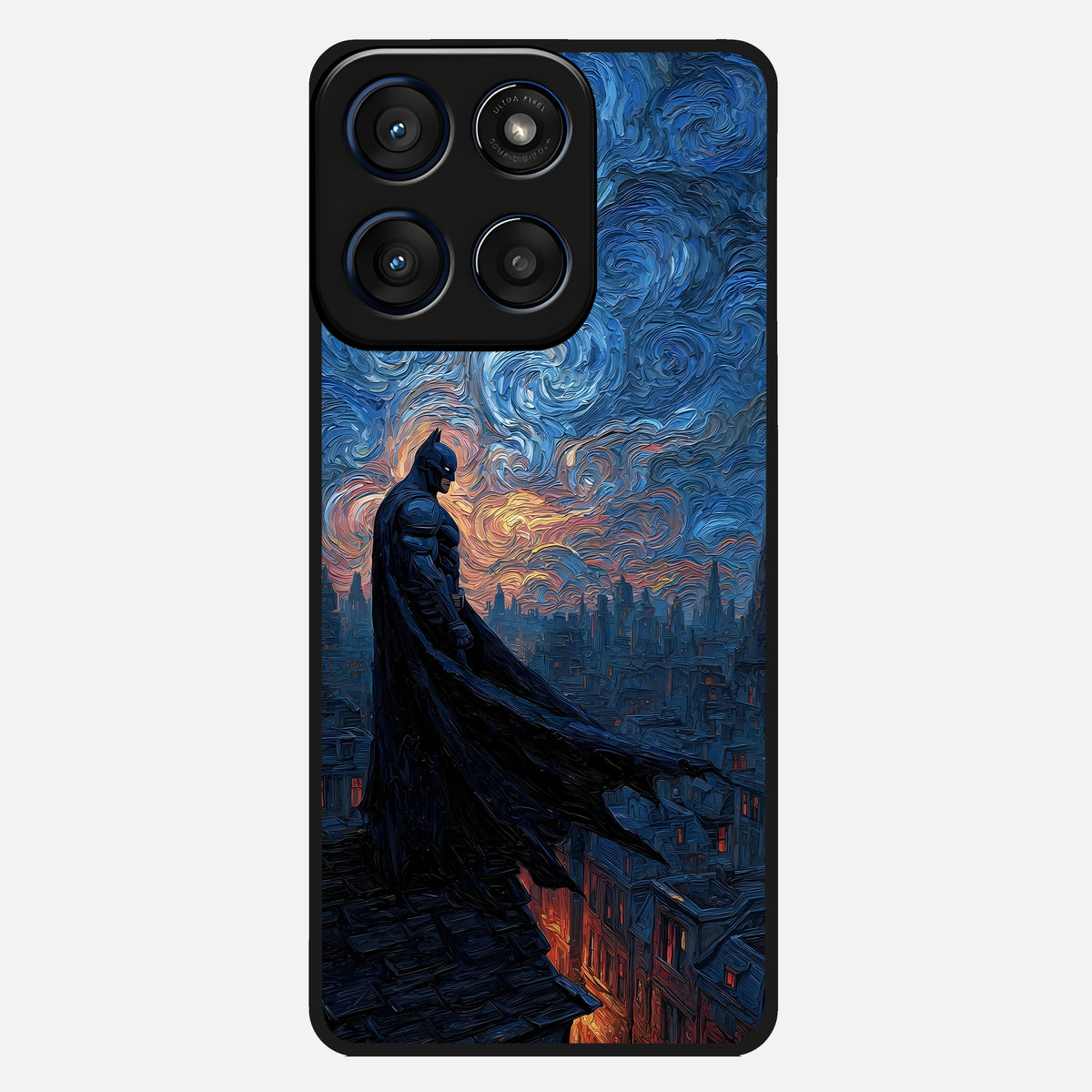  Dark Knight Dusk Glass Case For Moto Edge 60 back cover – full design glossy printed glass finish