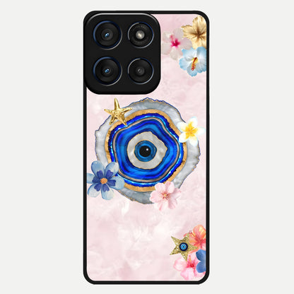  Divine Aura Bloom Glass Case For Moto Edge 60 back cover – full design glossy printed glass finish
