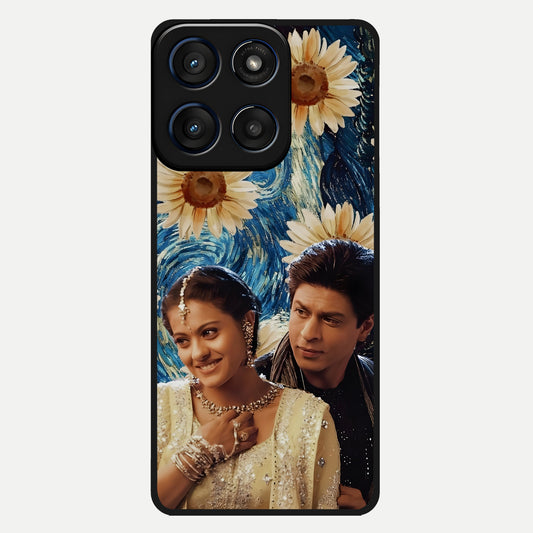  Eternal Love Story Glass Case For Moto Edge 60 back cover – full design glossy printed glass finish