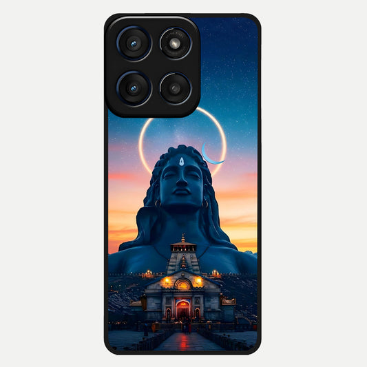  Eternal Shiva Aura Glass Case For Moto Edge 60 back cover – full design glossy printed glass finish