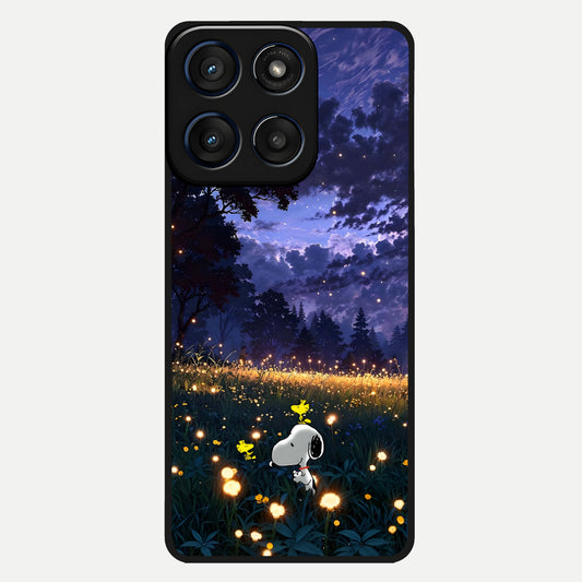  Firefly Meadow Magic Glass Case For Moto Edge 60 back cover – full design glossy printed glass finish