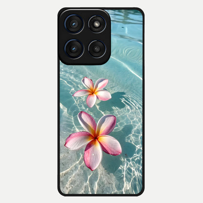  Floating Bloom Bliss Glass Case For Moto Edge 60 back cover – full design glossy printed glass finish
