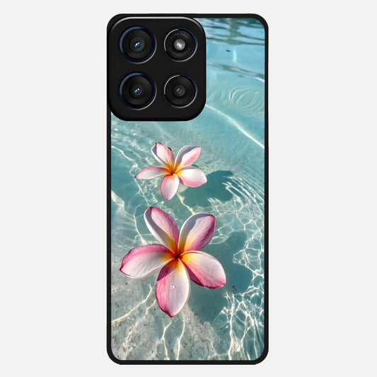  Floating Bloom Bliss Glass Case For Moto Edge 60 back cover – full design glossy printed glass finish