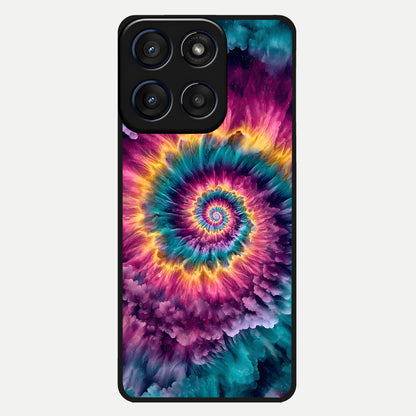  Galactic Spiral Burst Glass Case For Moto Edge 60 back cover – full design glossy printed glass finish