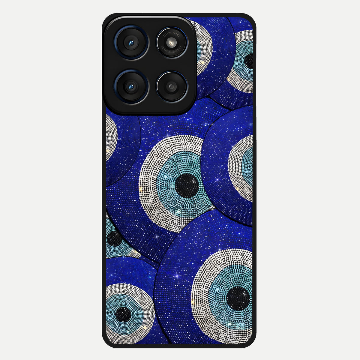  Galaxy Eye Flow Glass Case For Moto Edge 60 back cover – full design glossy printed glass finish