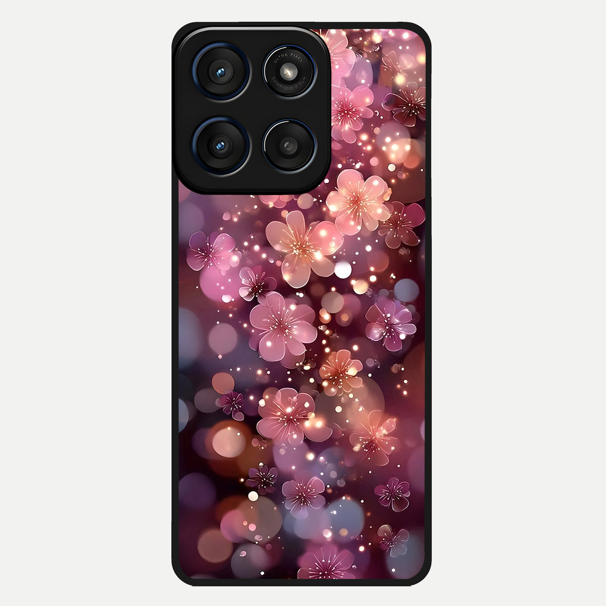  Glowing Petal Bliss Glass Case For Moto Edge 60 back cover – full design glossy printed glass finish