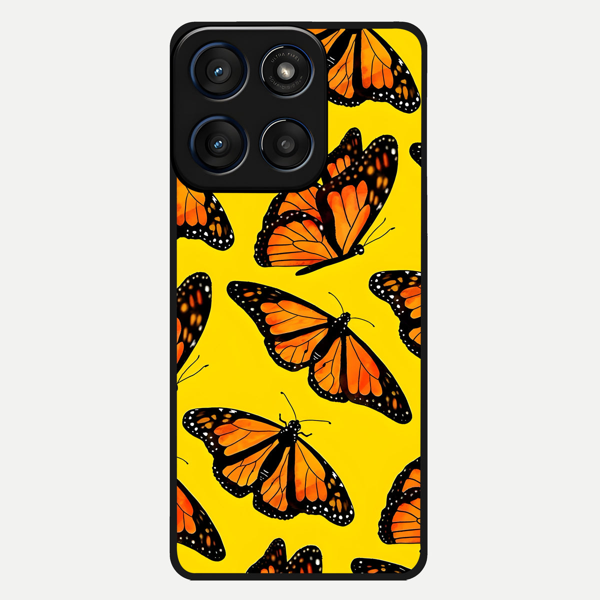  Golden Wing Flight Glass Case For Moto Edge 60 back cover – full design glossy printed glass finish