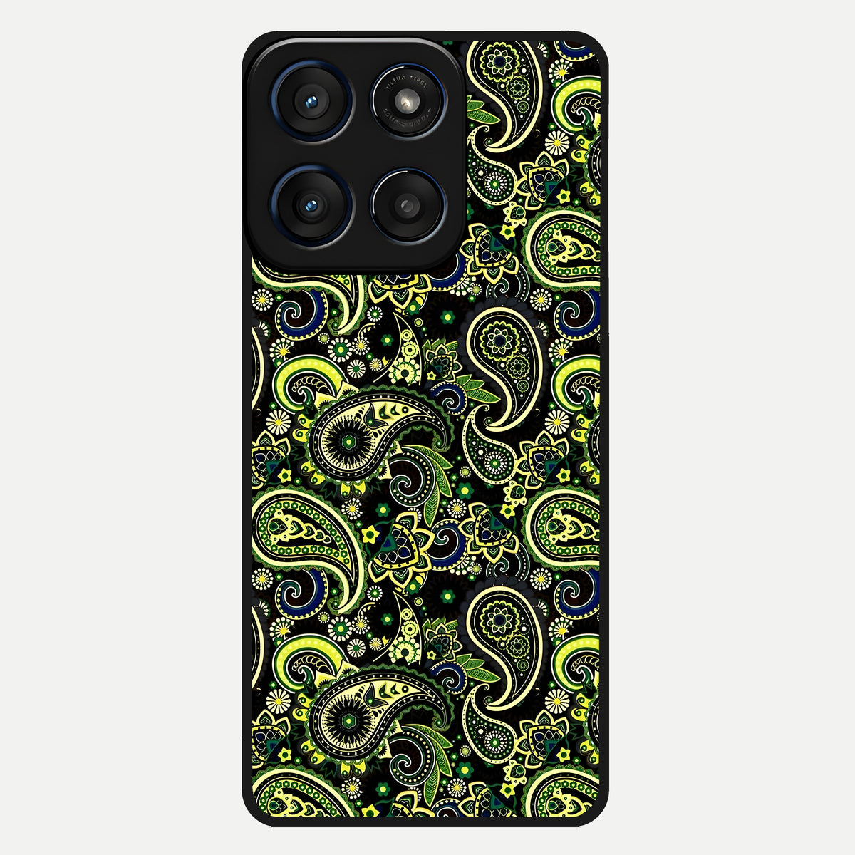  Green Lemon Glass Case For Moto Edge 60 back cover – full design glossy printed glass finish