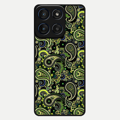  Green Lemon Glass Case For Moto Edge 60 back cover – full design glossy printed glass finish