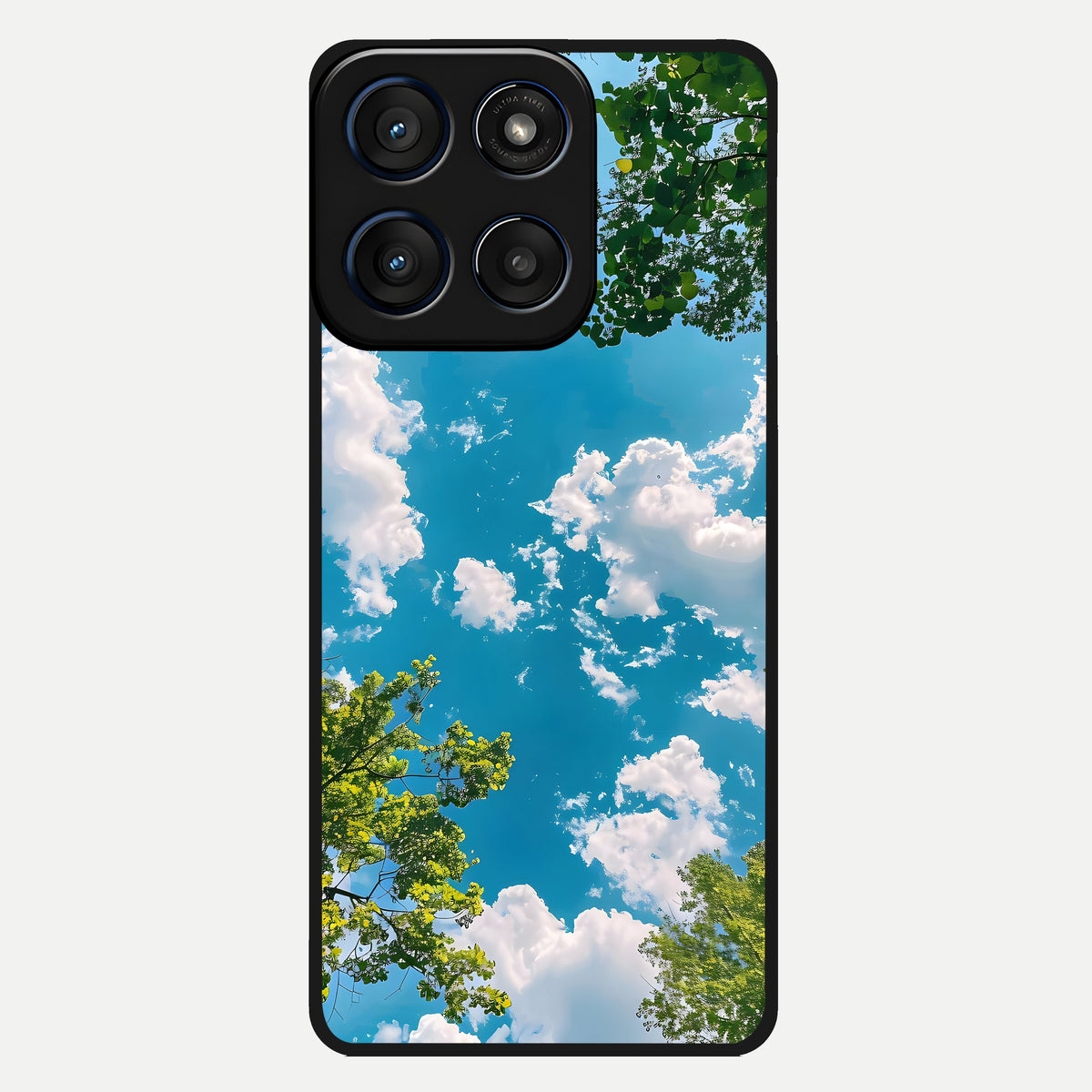  Green Moon Energy Glass Case For Moto Edge 60 back cover – full design glossy printed glass finish