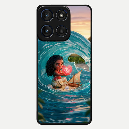  Heart of Ocean Glass Case For Moto Edge 60 back cover – full design glossy printed glass finish