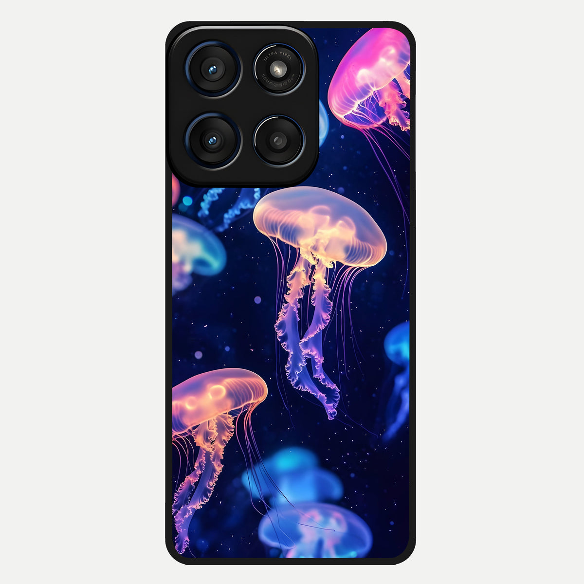  Jellyfish Pattern Glass Case For Moto Edge 60 back cover – full design glossy printed glass finish