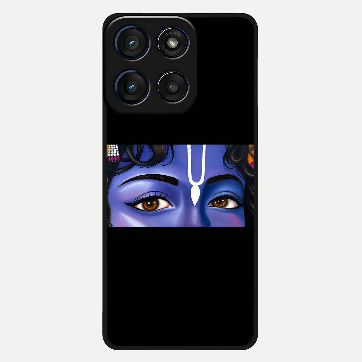  Krishna Eye Glass Case For Moto Edge 60 back cover – full design glossy printed glass finish