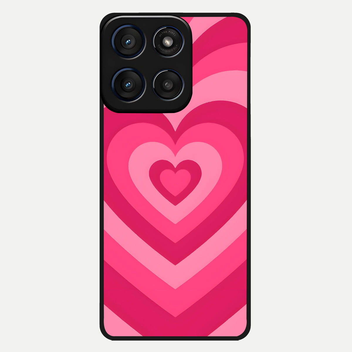 Layered Love Hearts Glass Case For Moto Edge 60 back cover – full design glossy printed glass finish