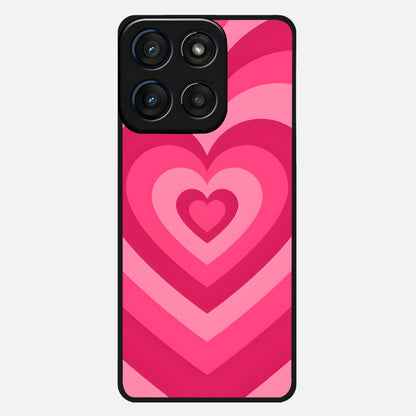  Layered Love Hearts Glass Case For Moto Edge 60 back cover – full design glossy printed glass finish