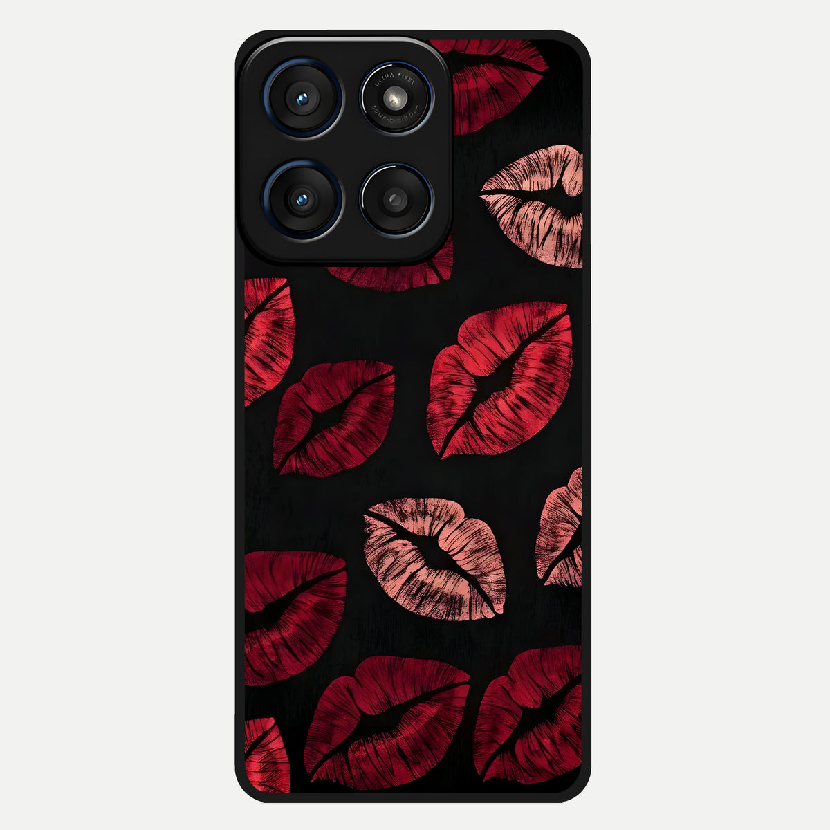  Midnight Kiss Love Glass Case For Moto Edge 60 back cover – full design glossy printed glass finish