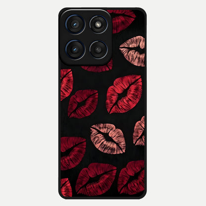  Midnight Kiss Love Glass Case For Moto Edge 60 back cover – full design glossy printed glass finish