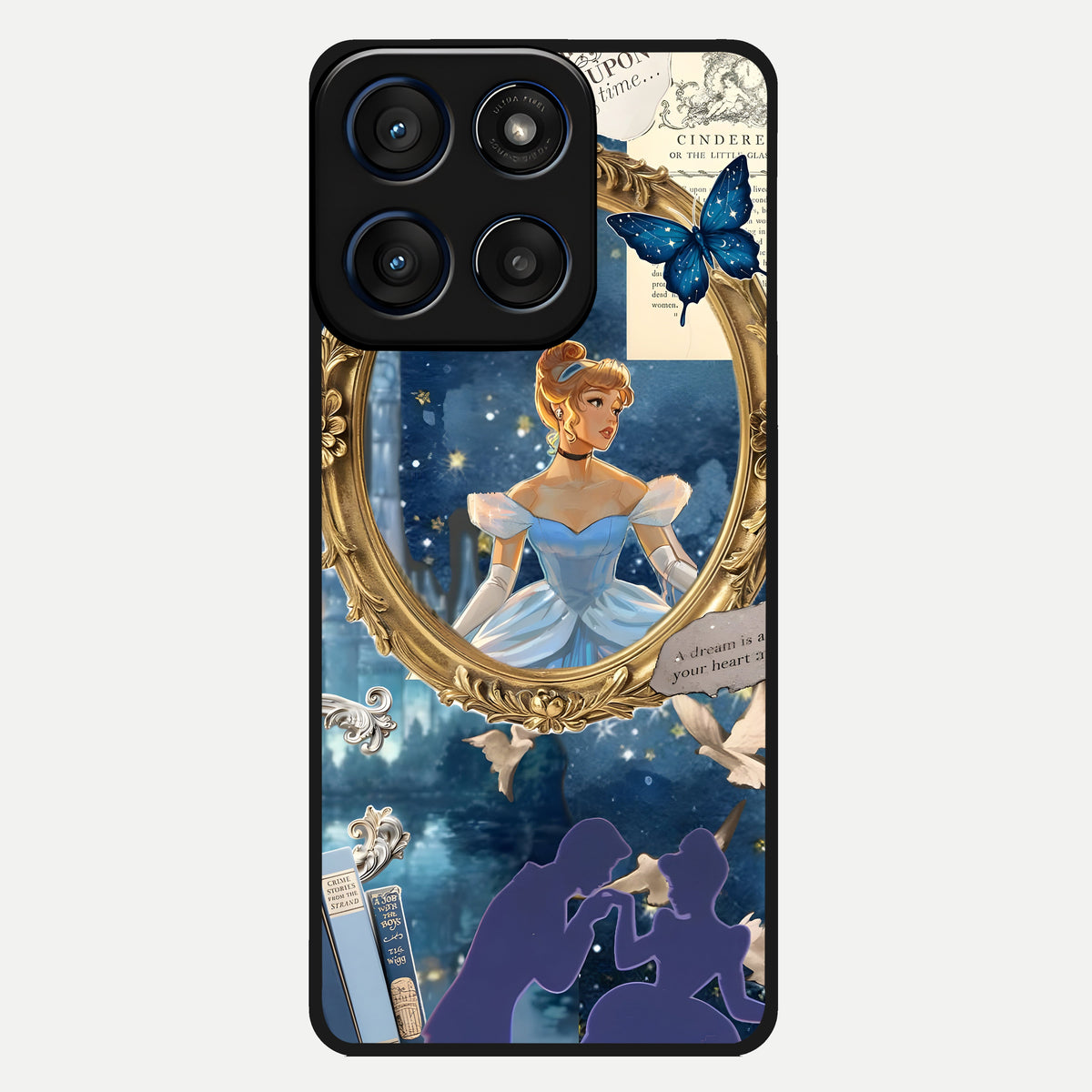  Midnight Queen Glass Case For Moto Edge 60 back cover – full design glossy printed glass finish