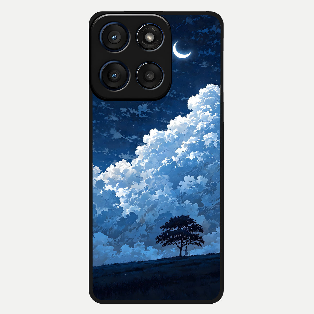  Midnight Sky Serenity Glass Case For Moto Edge 60 back cover – full design glossy printed glass finish